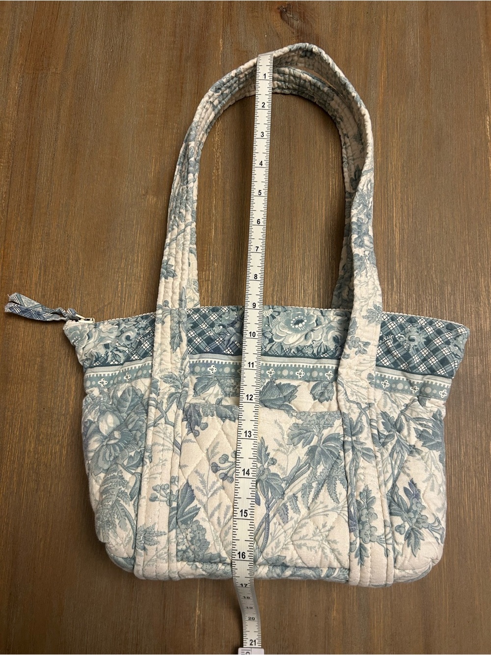 Vera Bradley Blue Toile Paddy Tote - Picture 7 of 10